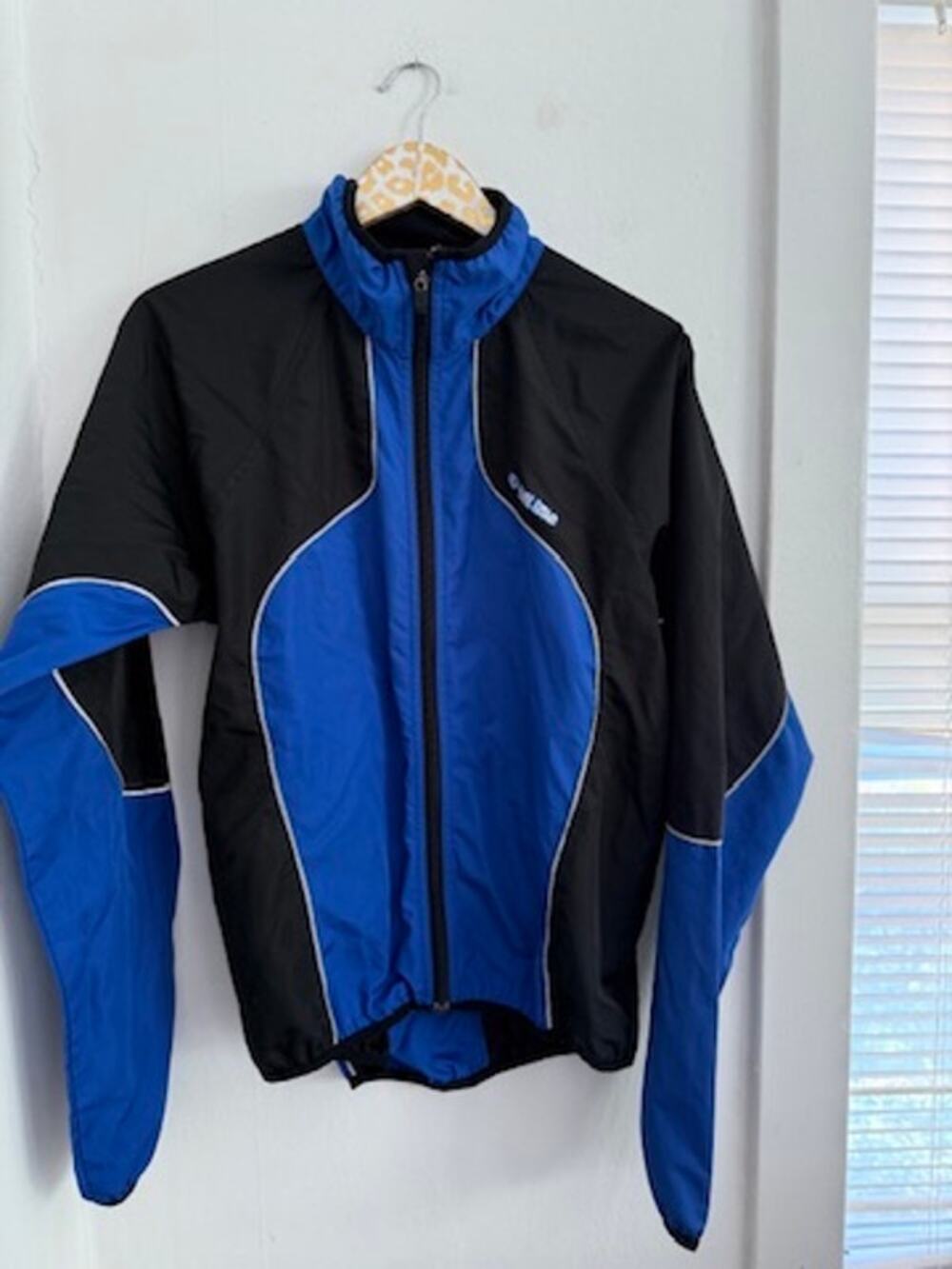 Pearl Izumi Men's Black Blue Cycling Jacket | Size Large